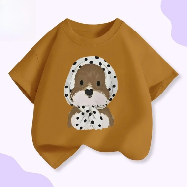 Áo sơ mi trẻ em Hàn Quốc DREAMY BABY họa tiết chó nhỏ, phù hợp bé trai và bé gái, giá ưu đãi 100.333₫ 3