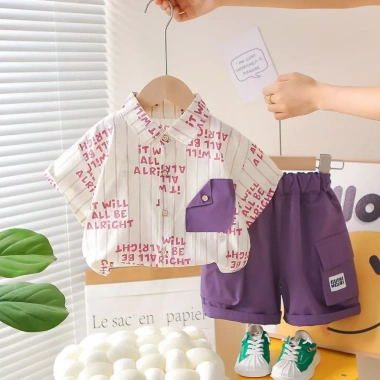 Áo sơ mi trẻ em mùa hè tay ngắn thời trang đẹp, mỏng nhẹ cho bé trai - 201,348₫
