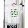 Áo sơ mi trẻ em unisex chất lượng cao, vải mềm, bảng chữ thời trang, giá 143.332 VND 2