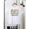 Áo sơ mi trẻ em unisex chất lượng cao, vải mềm, bảng chữ thời trang, giá 143.332 VND 5