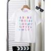Áo sơ mi trẻ em unisex chất lượng cao, vải mềm, bảng chữ thời trang, giá 143.332 VND 6