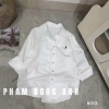 Áo sơ mi trơn GiGi logo ngựa thêu tag, chuẩn Qc L1, sẵn, giảm giá 20% chỉ 262.400đ 3