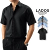 Áo sơ mi trơn vải lụa tay ngắn nam LADOS 8.069 - Giá 125.000₫, mịn thoáng mát