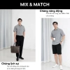 Áo sơ mi trơn vải lụa tay ngắn nam LADOS 8.069 - Giá 125.000₫, mịn thoáng mát 4
