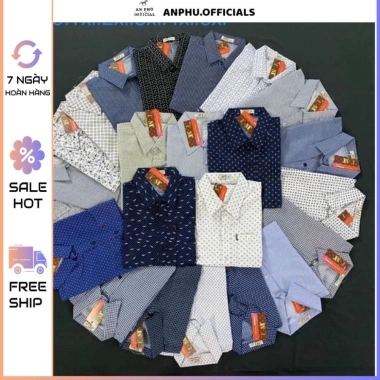 Áo sơ mi trung niên AP27 nam hoạ tiết mềm, size 45‑80kg, giảm giá 23% còn 86.875₫ Áo sơ mi trung niên AP27 nam hoạ tiết mềm, size 45‑80kg, giảm giá 23% còn 86.875₫