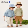 Áo sơ mi unisex Minibala cotton nguyên chất, thoáng khí mùa hè, thiết kế bóng đá, rời áo khoác - giảm giá 23% 2