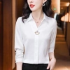 Áo sơ mi voan cao cấp dài tay, phong cách Mambo Xuân Thu, mặc Bạc Hà chuyên nghiệp - 133.585₫ 5