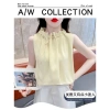 Áo sơ mi voan không tay mùa hè 2.025 - Chui đầu, ren tinh tế, chỉ 237.654 VND 5