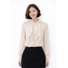 Áo Sơ Mi Voan Nữ Chấm Bi Dài Tay Cổ Tròn Thanh Lịch Công Sở - Giá Ưu Đãi 189k (TIK1.114.164) 2