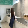 Áo sơ mi xếp li ren xám đậm, vest và váy nữ, bộ đồ mùa hè giá 95.016 VND 9