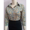 Áo sơ nữ tay dài hoa lụa Nhật Fom, thoáng mát, thanh lịch, size 35-90kg, 280k 3