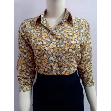 Áo sơ nữ tay dài hoa lụa Nhật Fom, thoáng mát, thanh lịch, size 35-90kg, 280k 10 Áo sơ nữ tay dài hoa lụa Nhật Fom, thoáng mát, thanh lịch, size 35-90kg, 280k 10