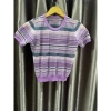 Áo sọc ngang tím size S giá ưu đãi 295k, chất liệu mềm, phong cách trẻ trung 2