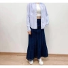 Áo sơmi nam nữ Oxford 100% cotton tay dài, phong cách châu Âu, xanh biển - 259.000₫ 2