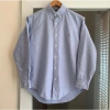 Áo sơmi nam nữ Oxford 100% cotton tay dài, phong cách châu Âu, xanh biển - 259.000₫ 4