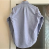 Áo sơmi nam nữ Oxford 100% cotton tay dài, phong cách châu Âu, xanh biển - 259.000₫ 5