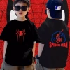 Áo Spider bé trai 1-11 tuổi, thun oversize phong cách đường phố, giảm giá 18% 3