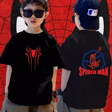 Áo Spider bé trai 1-11 tuổi, thun oversize phong cách đường phố, giảm giá 18%