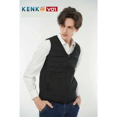 Áo sưởi ấm gile KENKO V01 Nhật Bản 9 vùng nhiệt, pin siêu nhẹ, làm ấm nhanh, chống rét, du lịch xứ tuyết - 670k 4