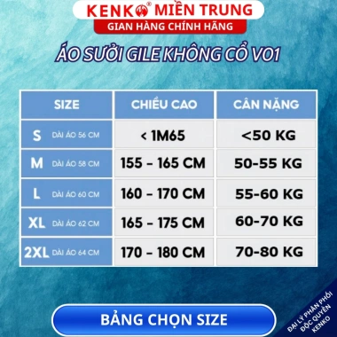 Áo sưởi ấm gile KENKO V01 Nhật Bản 9 vùng nhiệt, pin siêu nhẹ, làm ấm nhanh, chống rét, du lịch xứ tuyết - 670k 5