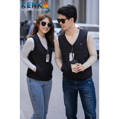Áo sưởi ấm gile KENKO V01 Nhật Bản 9 vùng nhiệt, pin siêu nhẹ, làm ấm nhanh, chống rét, du lịch xứ tuyết - 670k 7