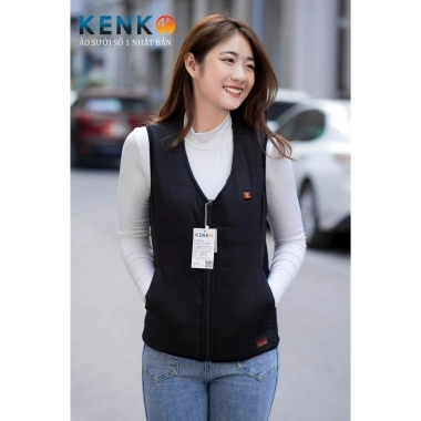 Áo sưởi ấm gile KENKO V01 Nhật Bản 9 vùng nhiệt, pin siêu nhẹ, làm ấm nhanh, chống rét, du lịch xứ tuyết - 670k 8