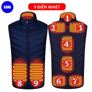 Áo Sưởi Ấm SUKI Nhật Bản 9 Điểm Nhiệt Mẫu 2.023 - Áo Phao Ghi Lê, Giá chỉ 299.000₫ 9