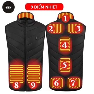Áo Sưởi Ấm SUKI Nhật Bản 9 Điểm Nhiệt Mẫu 2.023 - Áo Phao Ghi Lê, Giá chỉ 299.000₫ 10
