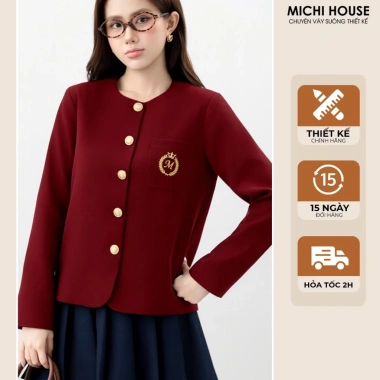 Áo Suông Thu Đông MICHI House Dài Tay Cổ Tròn Dáng Xuông Bigsize A136 395k