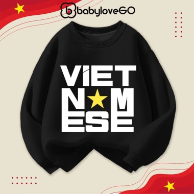 Áo sweater BabyloveGO cho bé trai, bé gái - Nỉ haida dày ấm, Việt Nam, 149.000₫ 3