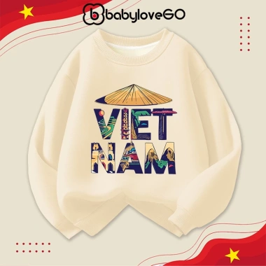 Áo sweater BabyloveGO cho bé trai, bé gái - Nỉ haida dày ấm, Việt Nam, 149.000₫ 7