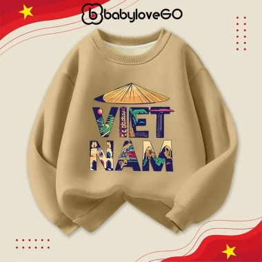 Áo sweater BabyloveGO cho bé trai, bé gái - Nỉ haida dày ấm, Việt Nam, 149.000₫ 8
