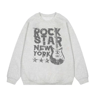 Áo Sweater Basic Nữ Xám Tiêu 380gsm 24h Giao Hàng Tay Dài Mùa Đông RTOML 6
