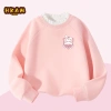 Áo Sweater bé gái bông tai lông cừu, giữ ấm thoải mái, thời trang thu đông 250.000₫