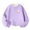 Áo Sweater bé gái bông tai lông cừu, giữ ấm thoải mái, thời trang thu đông 250.000₫ 8