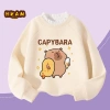 Áo Sweater Bé Gái HKAM Lông Cừu Fleece In Capybara Ấm Áp Thời Trang Thu Đông – Giá 250k