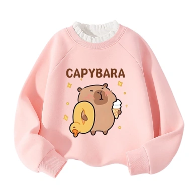 Áo Sweater Bé Gái HKAM Lông Cừu Fleece In Capybara Ấm Áp Thời Trang Thu Đông – Giá 250k 7 Áo Sweater Bé Gái HKAM Lông Cừu Fleece In Capybara Ấm Áp Thời Trang Thu Đông – Giá 250k 7