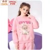 Áo Sweater Bé Gái Labubu CIUCIU KID Vải Nỉ Da Cá Co Dãn Mềm Mại Ấm Áp 9-35kg