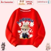 Áo Sweater Bé Gái Labubu CIUCIU KID Vải Nỉ Da Cá Co Dãn Mềm Mại Ấm Áp 9-35kg 4
