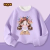 Áo Sweater Bé Gái Lông Cừu Fleece Áp Ấm Thu Đông - In Hình Bé Gái, Giá 250k 8