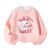 Áo Sweater Bé Gái Lông Cừu Fleece Nỉ Thu Đông In Thỏ Anh Đào - Giá 250k 7