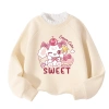 Áo Sweater Bé Gái Lông Cừu Fleece Nỉ Thu Đông In Thỏ Anh Đào - Giá 250k 9