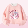 Áo Sweater Bé Gái Lông Cừu Lót Nấm Ấm Áp Thời Trang Dễ Thương - Giá 249.999₫