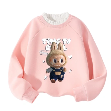 Áo Sweater Bé Gái Lông Cừu Lót Nấm Ấm Áp Thời Trang Labubu - 250k giảm từ 307.5k 7