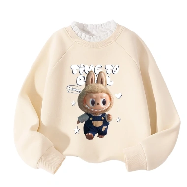 Áo Sweater Bé Gái Lông Cừu Lót Nấm Ấm Áp Thời Trang Labubu - 250k giảm từ 307.5k 9