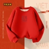 Áo Sweater Bé Trai HKAM Nỉ Lông Cừu Ấm Áp, Lót Năm Mới, Thời Trang Thu Đông 8