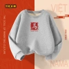 Áo Sweater Bé Trai HKAM Nỉ Lông Cừu Ấm Áp, Lót Năm Mới, Thời Trang Thu Đông 9