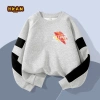Áo Sweater bé trai HKAM nỉ tay chắp vá, thoải mái, in thể thao – Giá 210.000đ 8