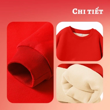 Áo Sweater Bé Trai Lông Cừu Fleece Năm Mới Ấm Áp Thu Đông Giá ưu đãi 212.963 VND