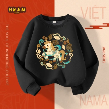 Áo Sweater Bé Trai Lông Cừu Fleece Năm Mới Ấm Áp Thu Đông Giá ưu đãi 212.963 VND